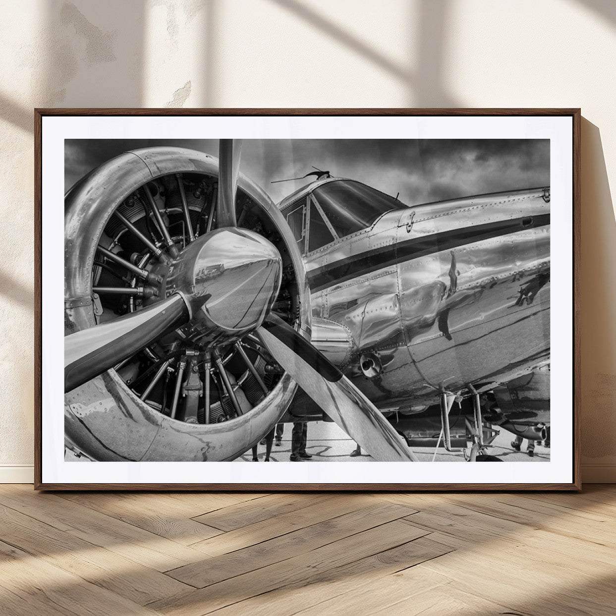MGC-FP-36x24 - Vintage Antique Airplane Wall Art Canvas Print
