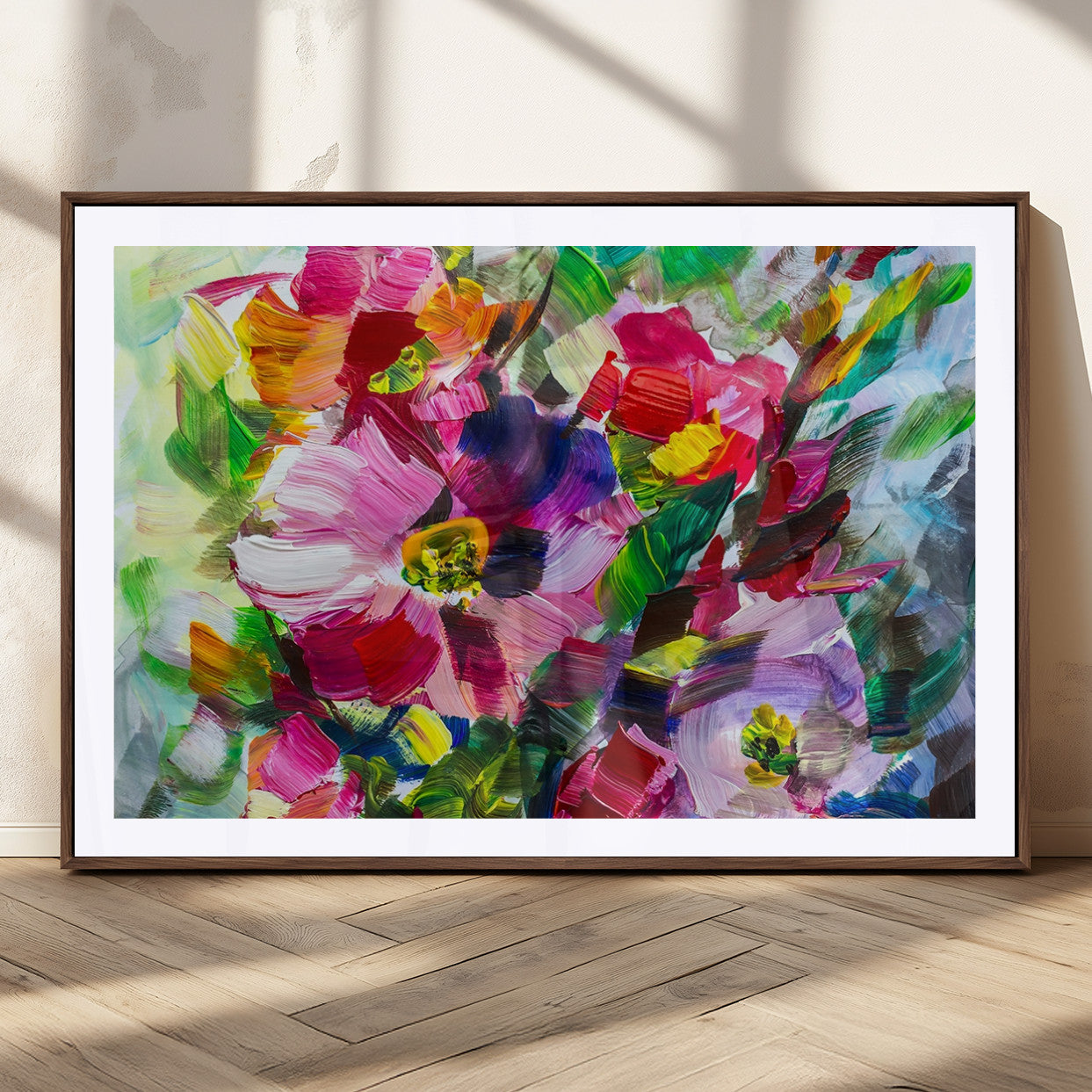 MGC-FP-36x24 - Oil Flower Abstract Canvas Print