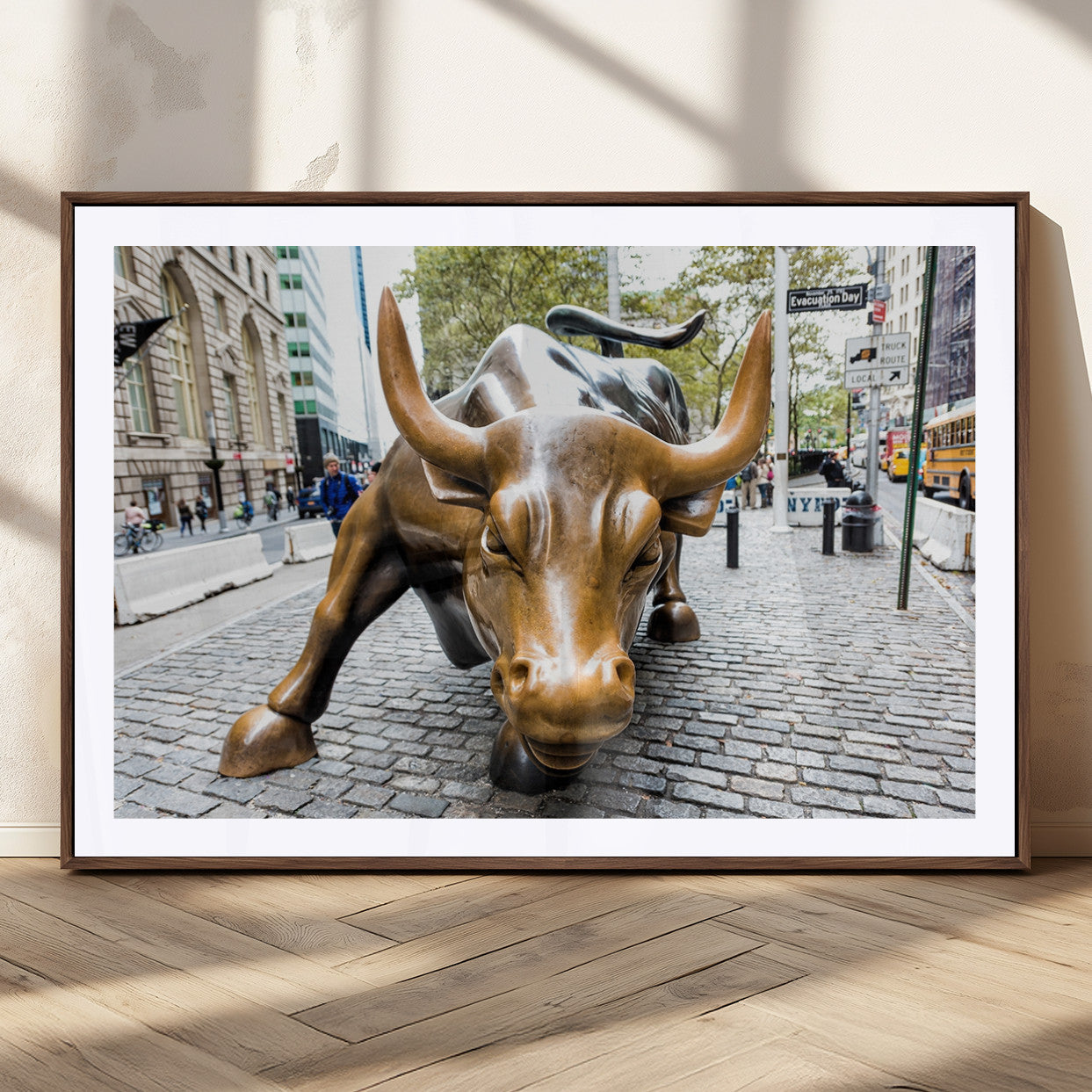 MGC-FP-36x24 - Charging Bull Wall Art Canvas Print