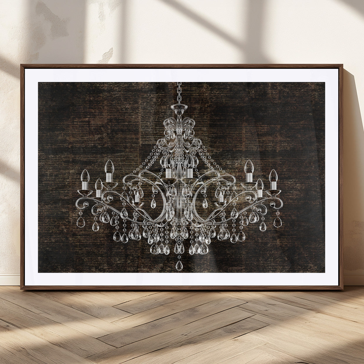 MGC-FP-36x24 - Rustic Chandelier Canvas Print