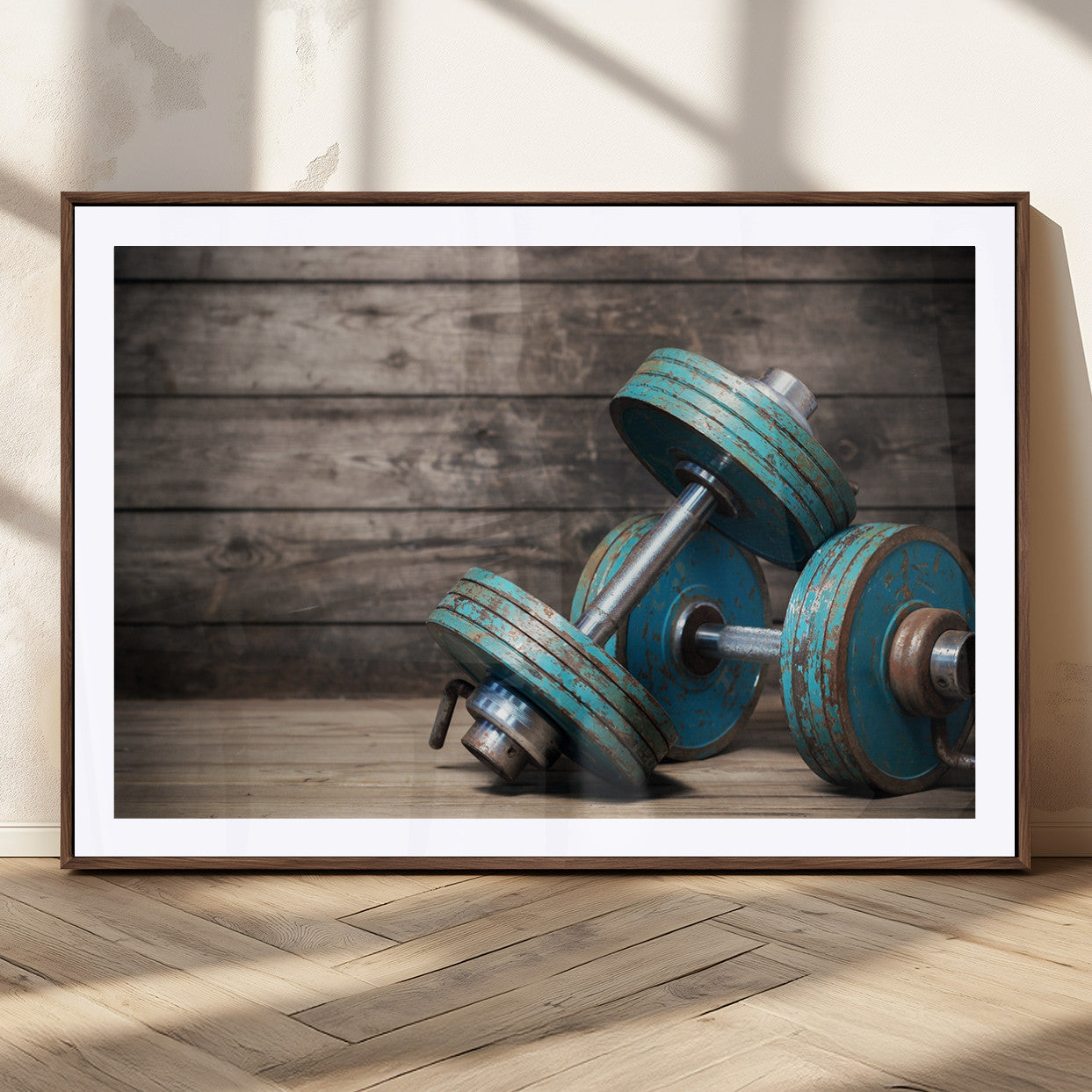 MGC-FP-36x24 - Dambell and Sport Wall Art Canvas Print