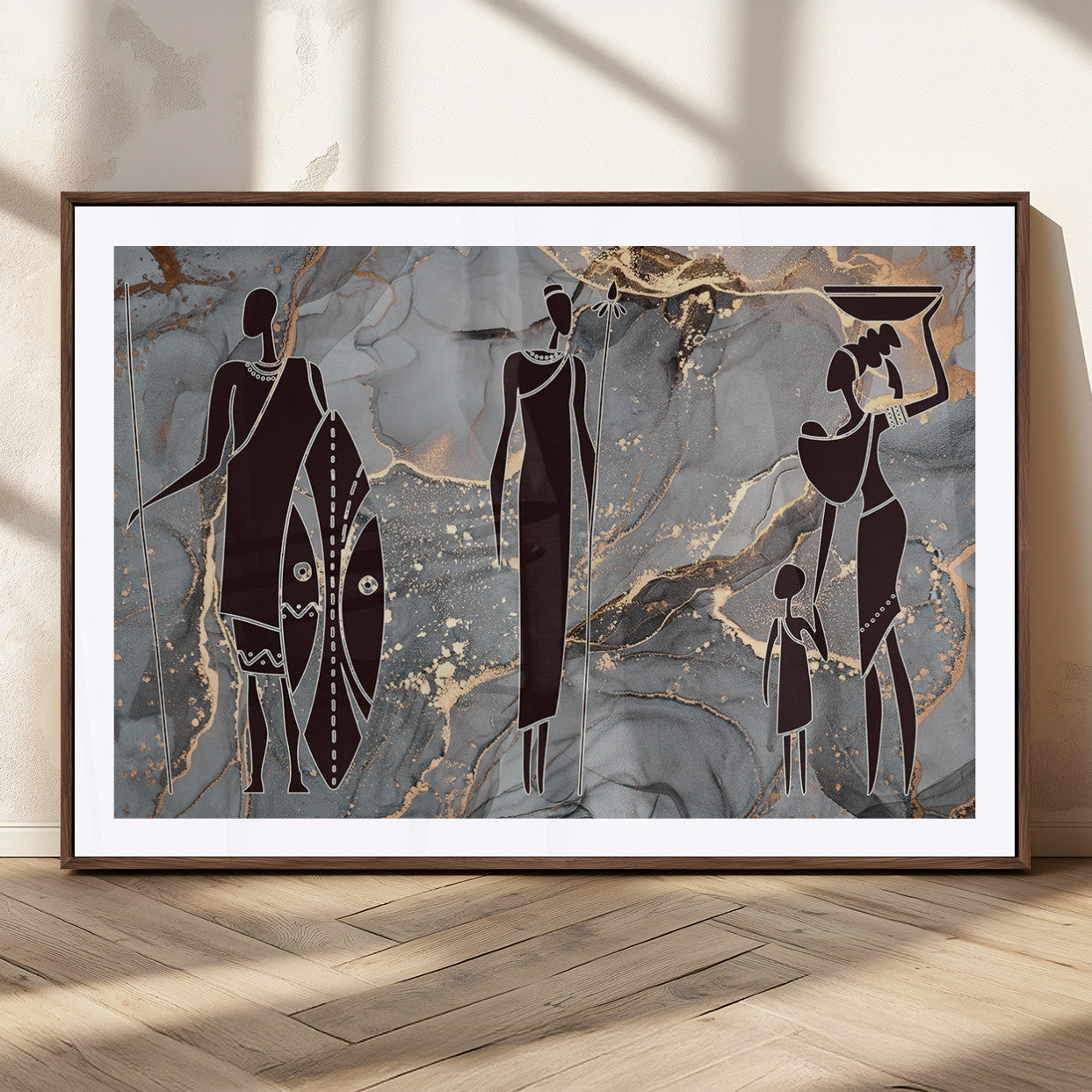 MGC-FP-36x24 - African American Wall Art African Women Painting Canvas Print