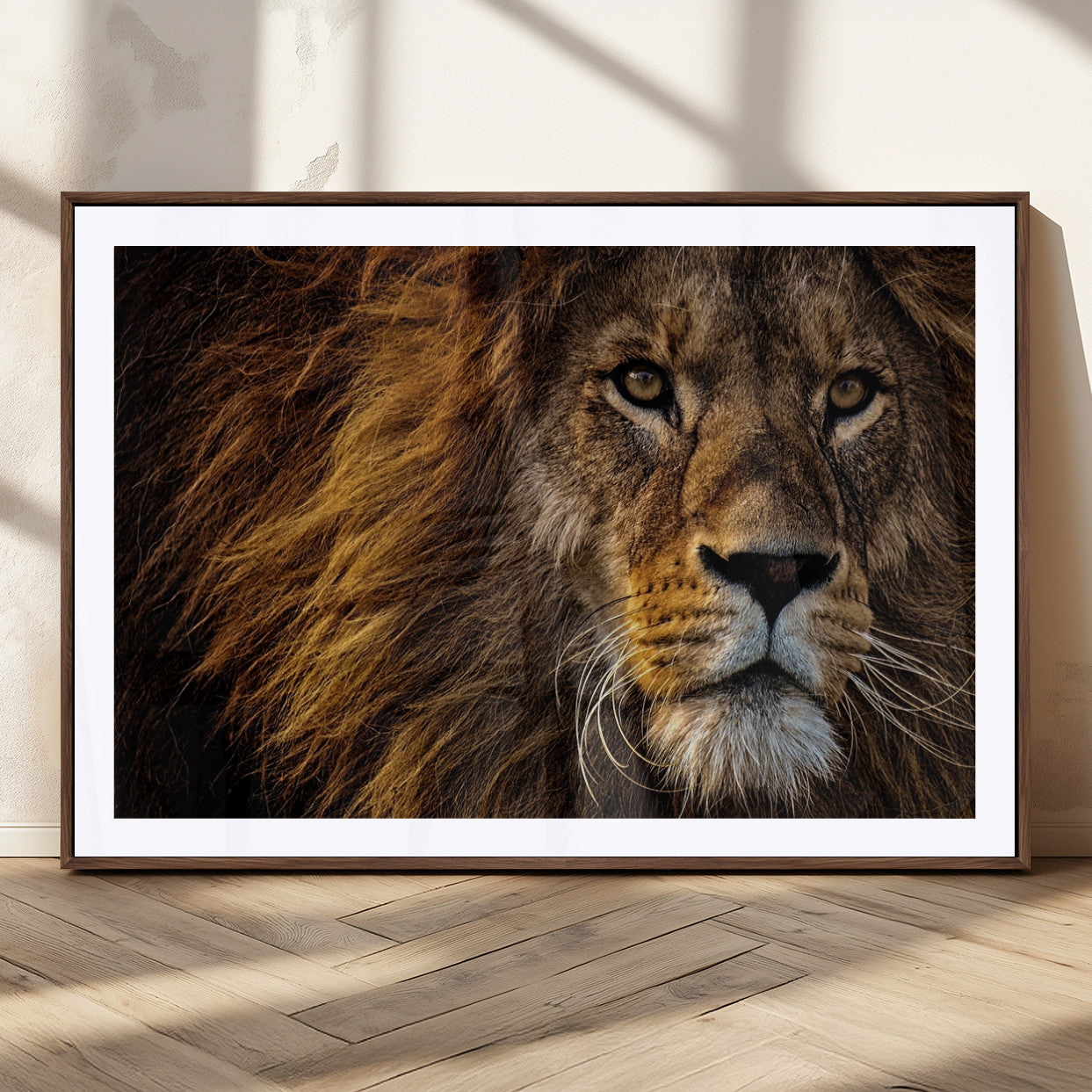 MGC-FP-36x24 - Mighty Lion Wall Art Animal Canvas Print