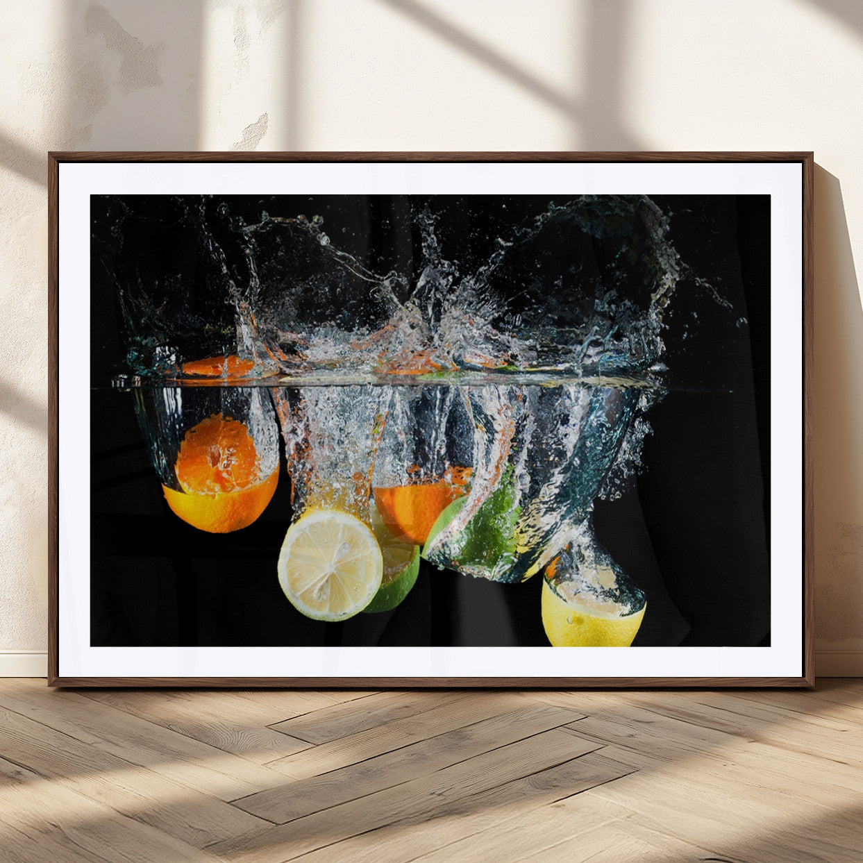 MGC-FP-36x24 - Kitchen Wall Art, Kitchen Fruits Art Canvas Print