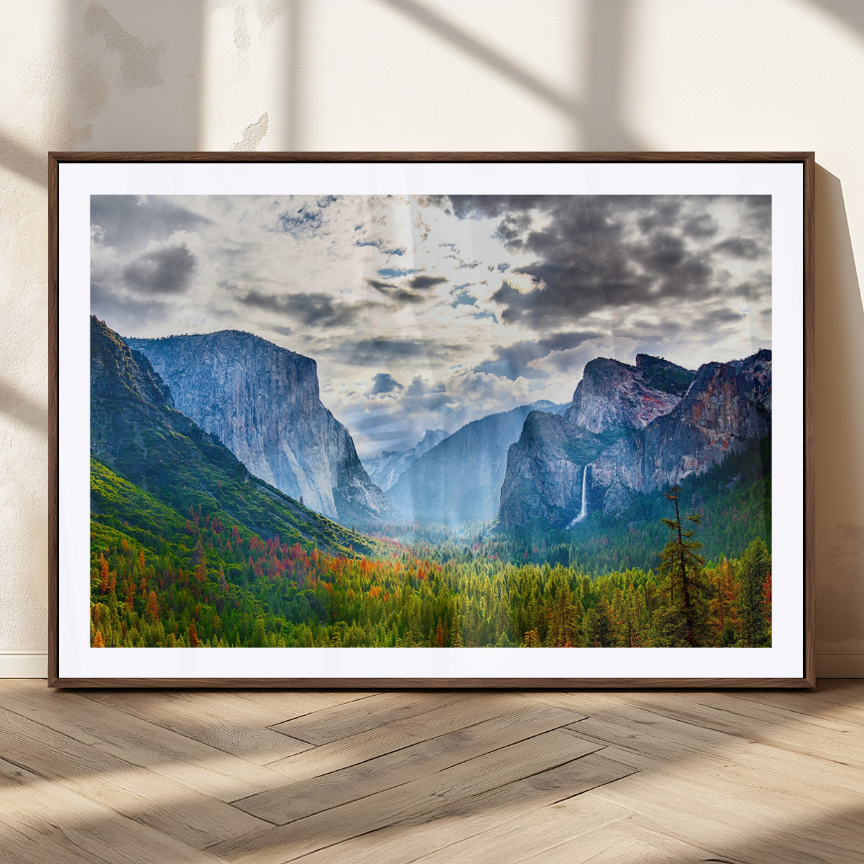 MGC-FP-36x24 - Yosemite Park Half Dome 3 Panel Canvas Print | Large Giclée Landscape Wall Art for Living Room,