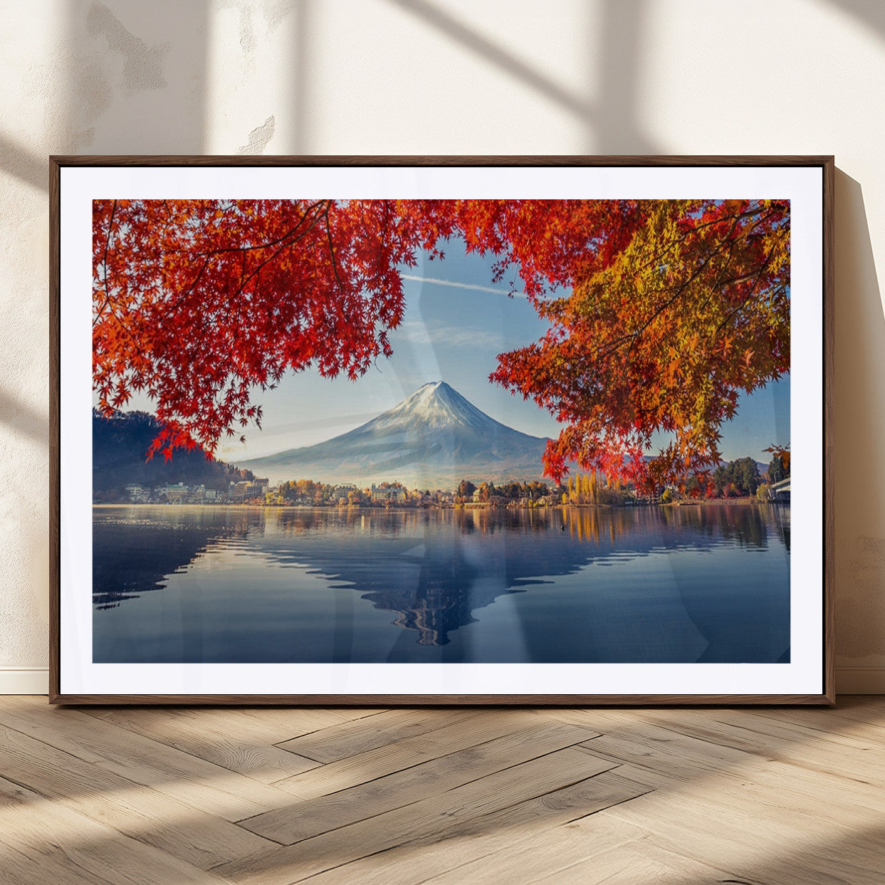 MGC-FP-36x24 - Mount Fuji Canvas Wall Art Japan Autumn Mountain Canvas Print Wall Art