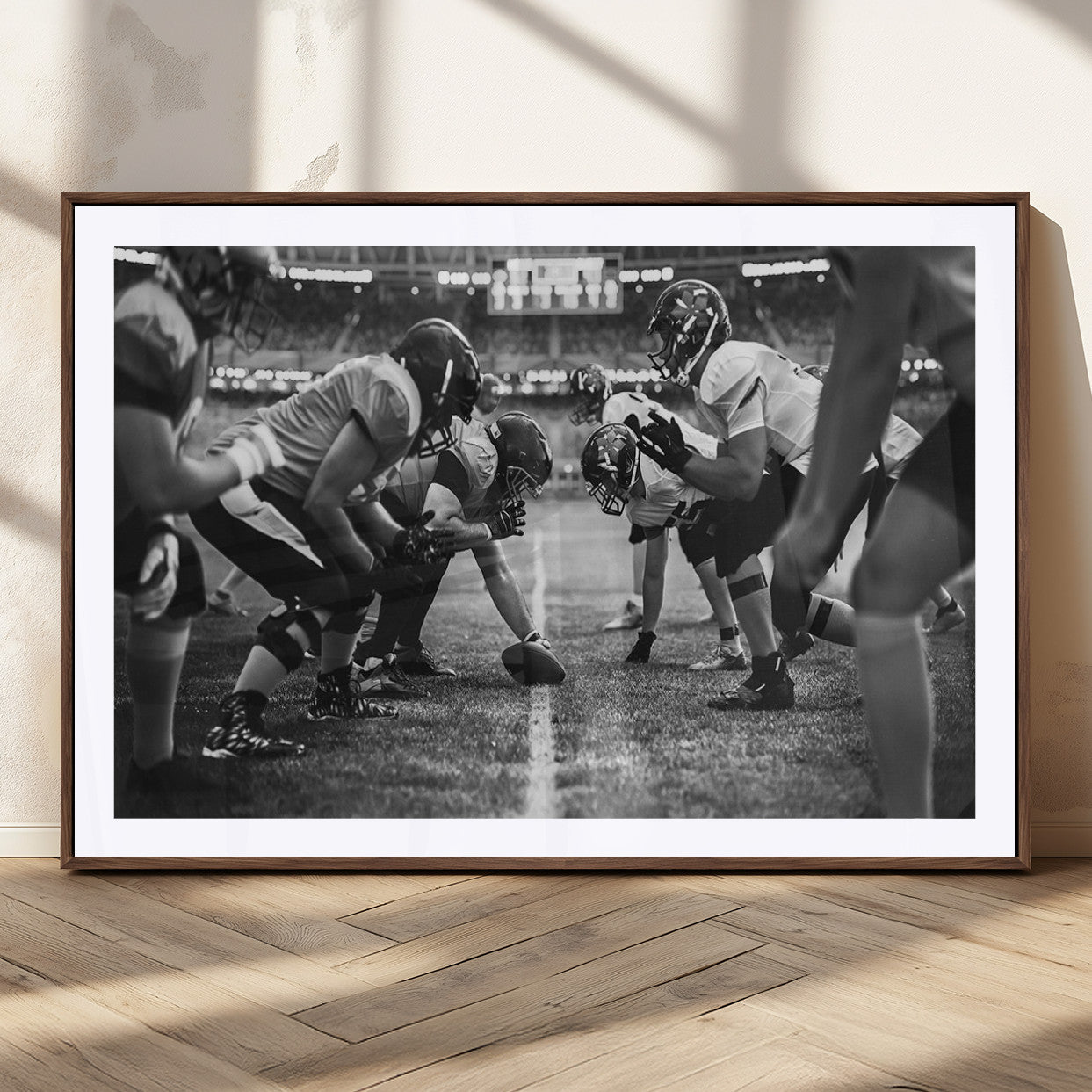 MGC-FP-36x24 - American Football Wall Art Canvas Print, Stadium Sport Wall Art Print