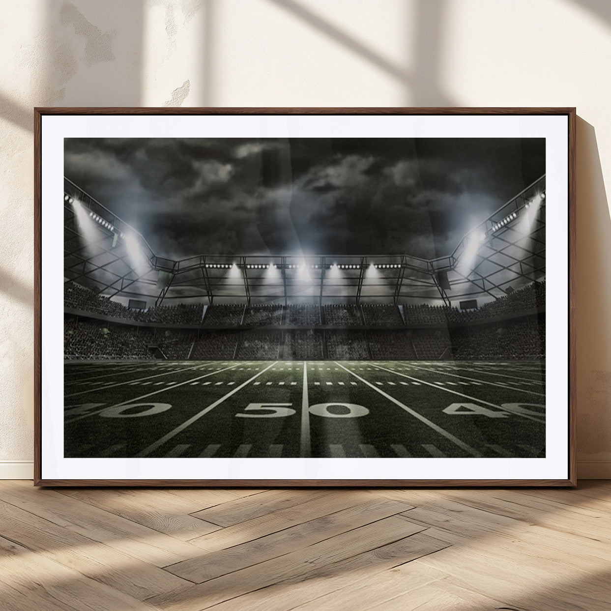 MGC-FP-36x24 - American Football Stadium Wall Art Canvas Print, Stadium Sport Wall Art Print