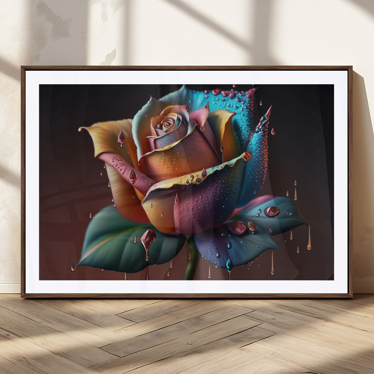 MGC-FP-36x24 - Abstract Rose Wall Art Canvas Print