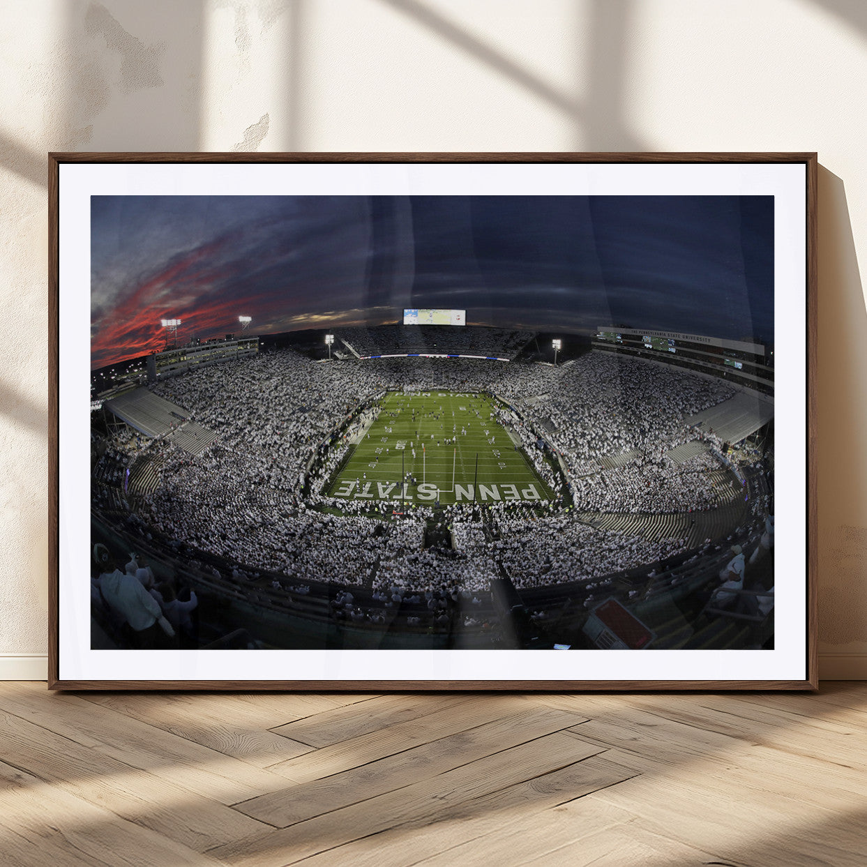 MGC-FP-36x24 - Penn State University Nittany Lions Football Team Print - University Park Beaver Stadium Wall Art