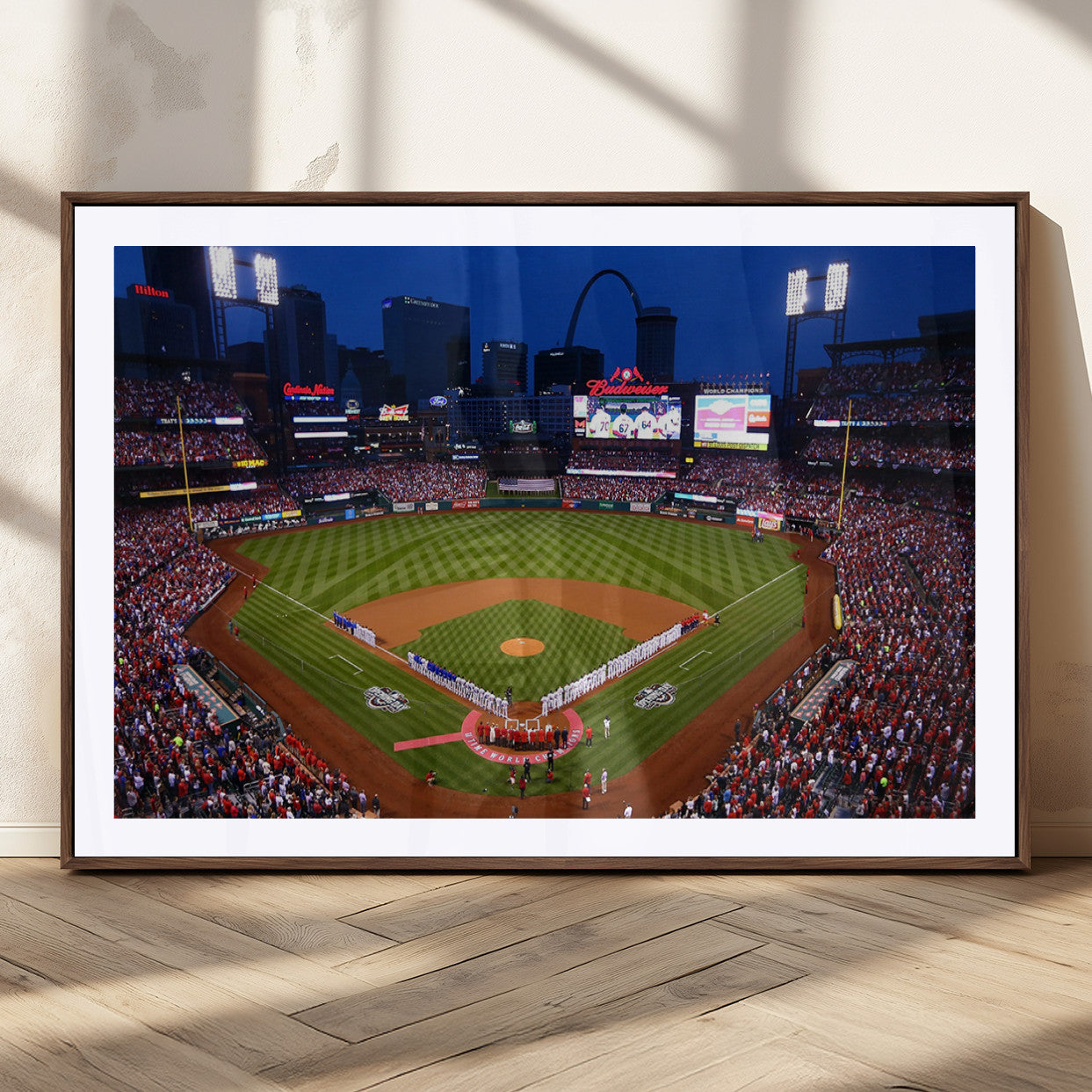 MGC-FP-36x24 - St. Louis Cardinals Baseball Team Print - Busch Stadium Wall Art Canvas Print