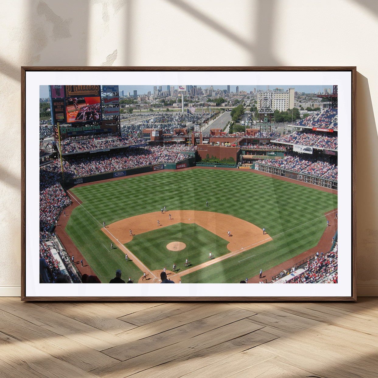 MGC-FP-36x24 - Philadelphia Phillies Baseball Team Print - Philadelphia Citizens Bank Park Stadium Wall Art Canvas