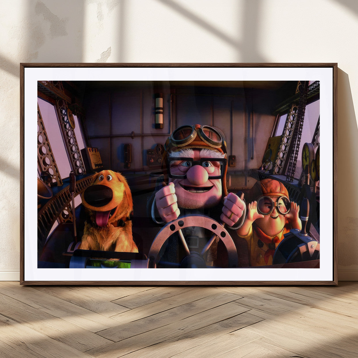 MGC-FP-36x24 - Carl Russel And Dog, Movie Up Poster, Movie Up Wall Art, Movie Up Poster Print, Carl