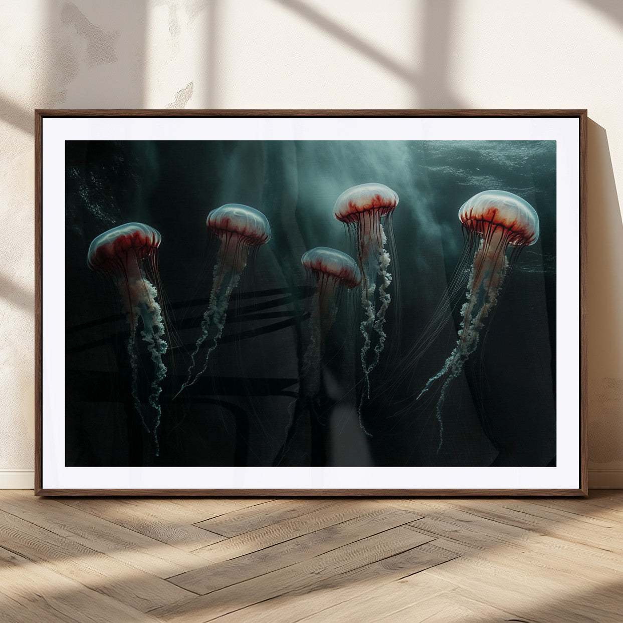 MGC-FP-36x24 - Abstract Jellyfish Wall Art Canvas Print