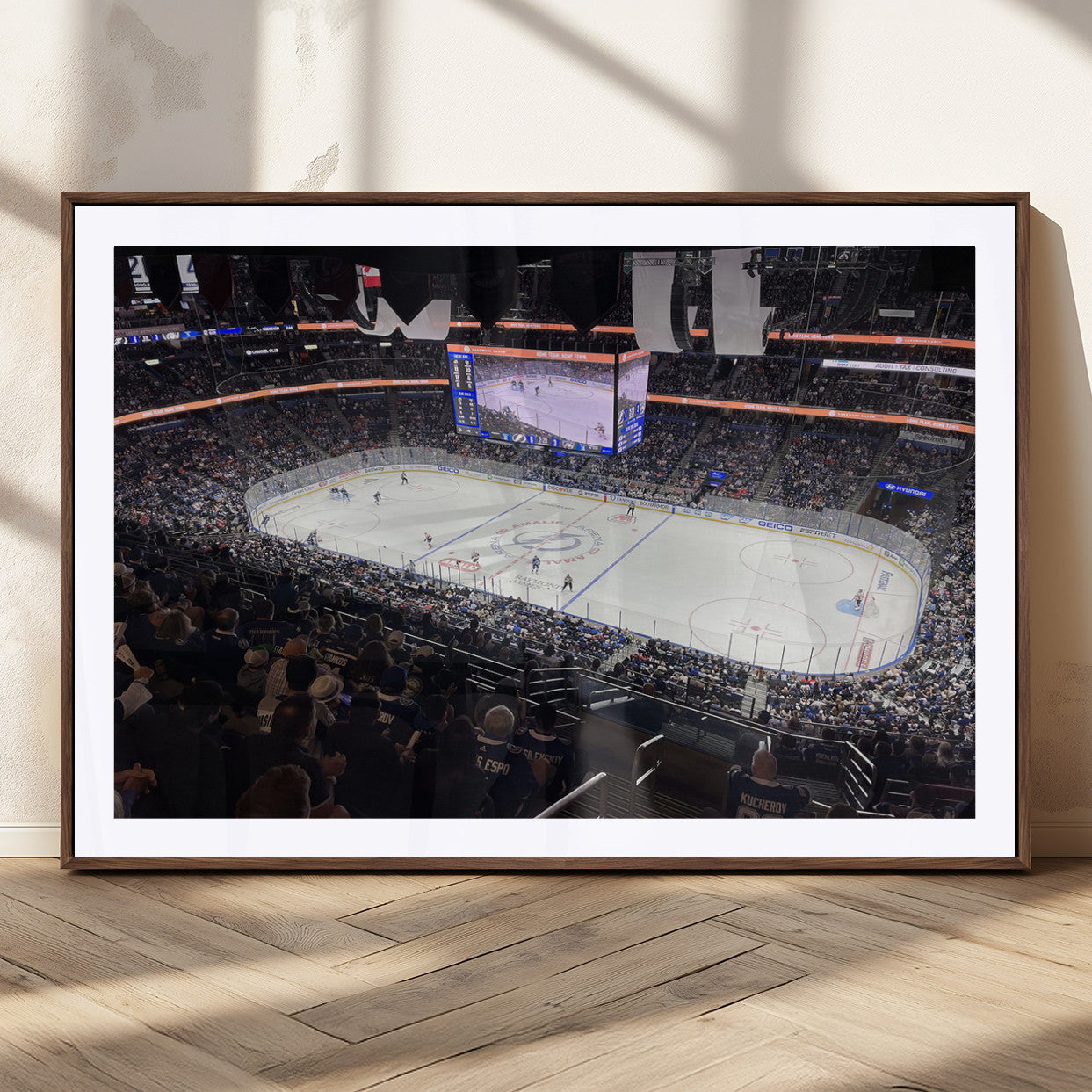 MGC-FP-36x24 - Amalie Arena Florida Wall Art Canvas Print - NHL Hockey Stadium Print
