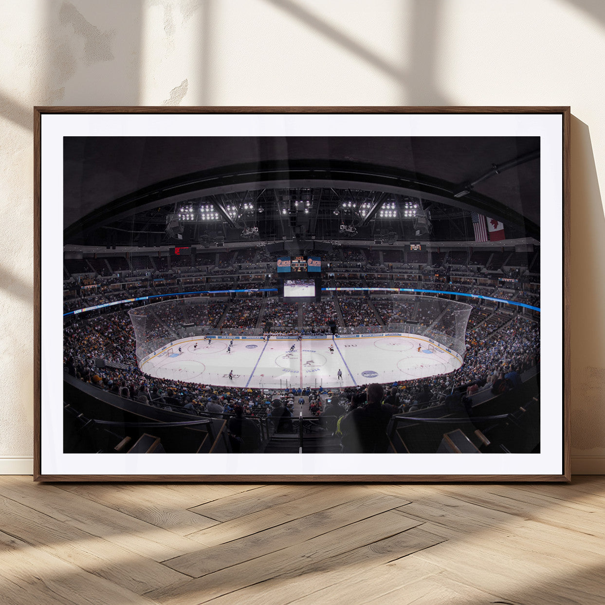 MGC-FP-36x24 - Ball Arena Denver Colorado Avalanche Hockey Team Wall Art Canvas Print - Denver Ice Hockey Stadium