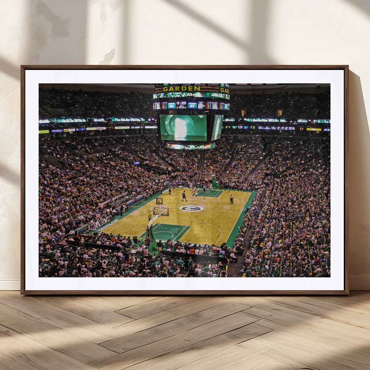 MGC-FP-36x24 - Celtics Game Versus The Timberwolves | Baseball Stadium Wall Art | Canvas Print | Ready to Hang