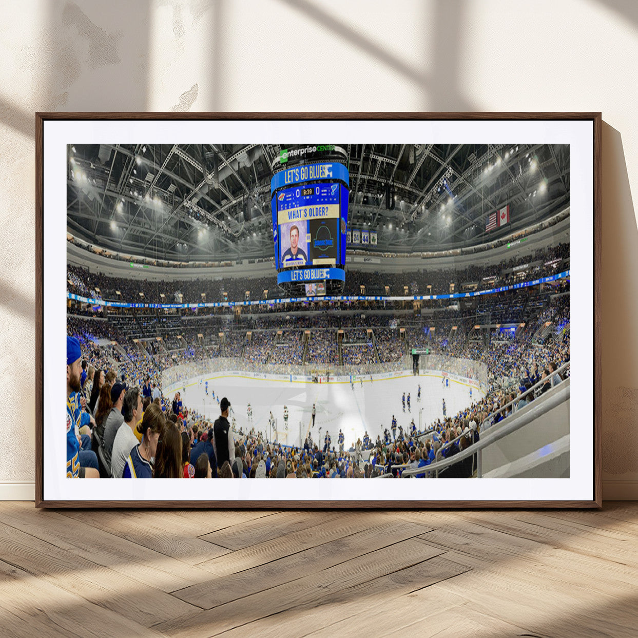 MGC-FP-36x24 - Enterprise Center | Missouri St. Louis Blues Ice Hockey Stadium Wall Art | Canvas Print | Ready to