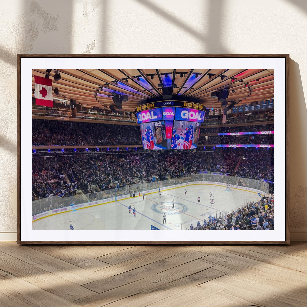 MGC-FP-36x24 - Madison New York Rangers Hockey Stadium Wall Art Canvas Print
