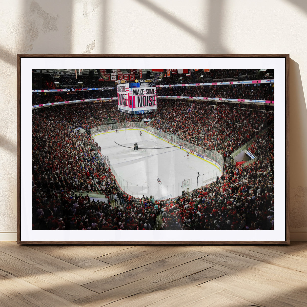 MGC-FP-36x24 - PNC Arena Raleigh North Carolina Hurricanes Hockey Stadium Wall Art Canvas, North Carolina
