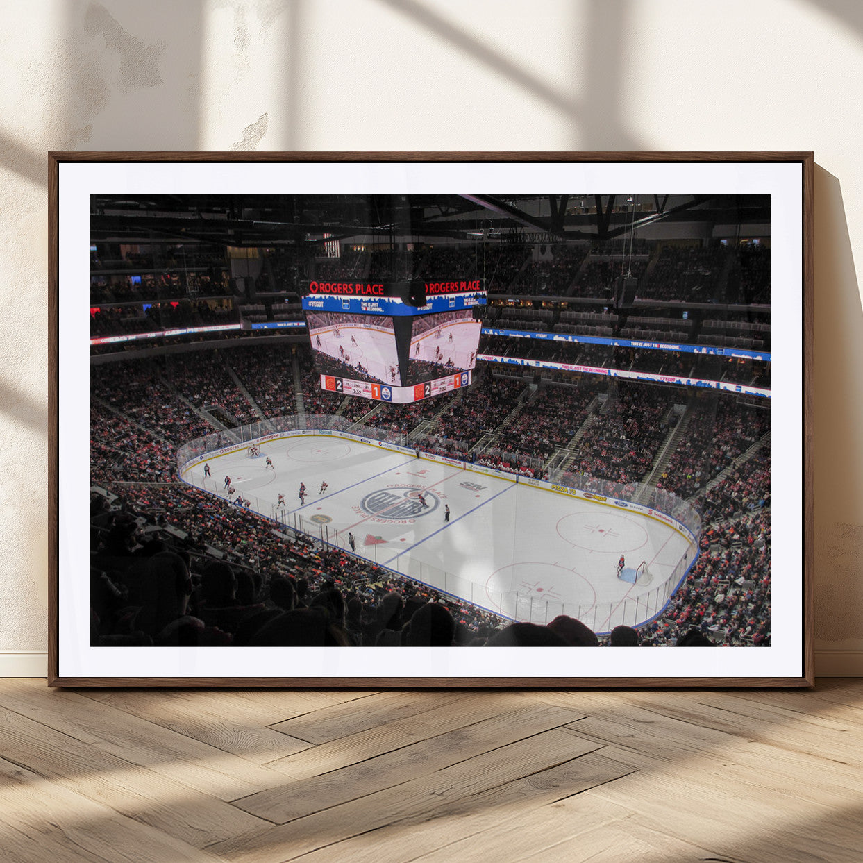 MGC-FP-36x24 - Rogers Place Edmonton Oilers Ice Hockey Stadium Wall Art, Rogers Place Edmonton Oilers Wall Art