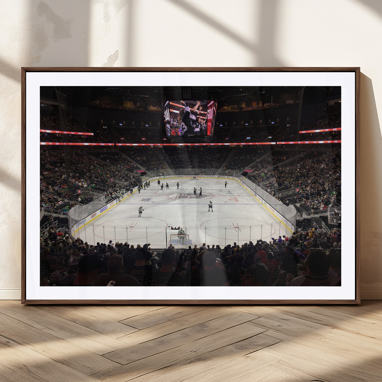 MGC-FP-36x24 - T Mobile Arena Paradise Nevada Vegas Golden Knights Ice Hockey Stadium Canvas Print Wall Art