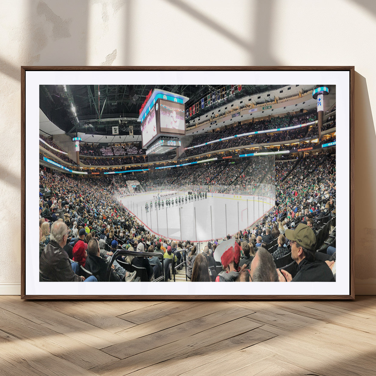 MGC-FP-36x24 - Xcel Energy Center St Paul Minnesota Wild Ice Hockey Stadium Canvas, Minnesota Wild Ice Hockey