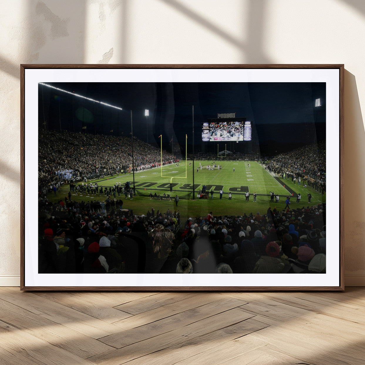 MGC-FP-36x24 - Purdue Boilermakers Football Team Print - West Lafayette Ross–Ade Stadium Wall Art Canvas Print