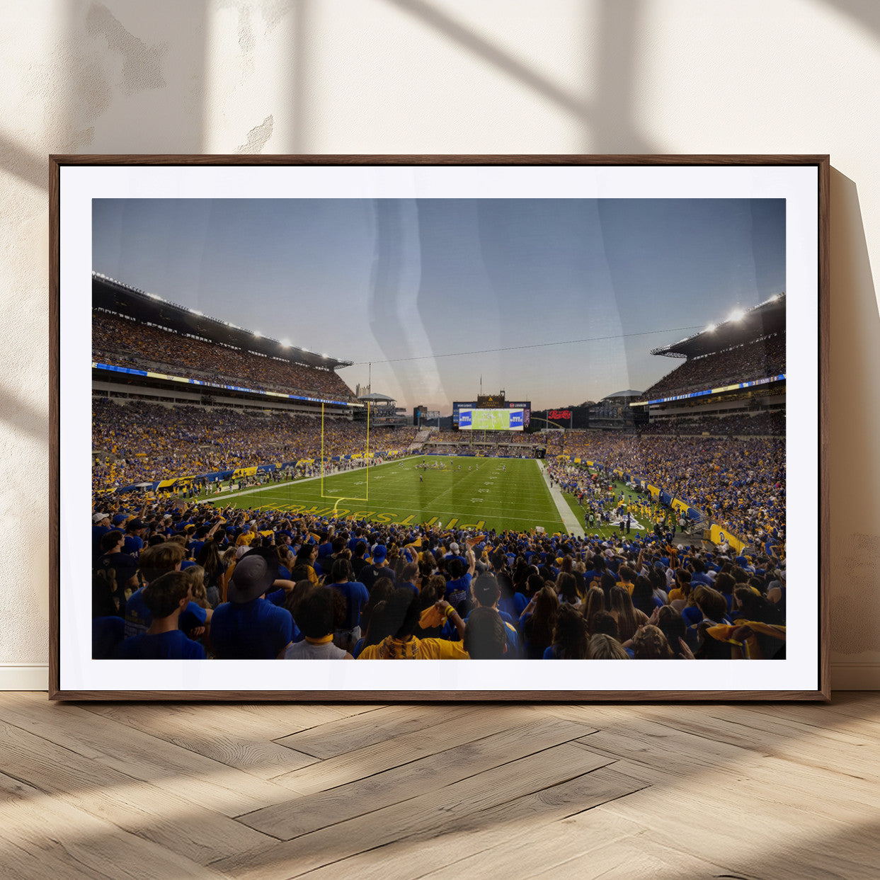MGC-FP-36x24 - Pittsburgh Panthers Football Team Print - Pittsburgh Acrisure Stadium Wall Art Canvas Print