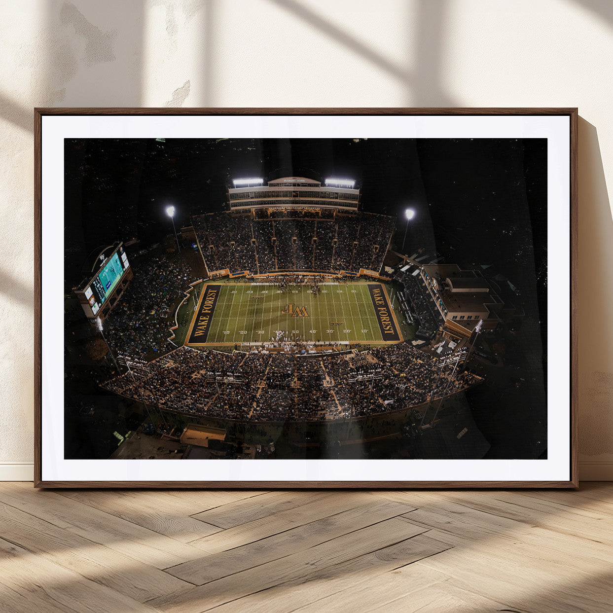 MGC-FP-36x24 - Wake Forest University Demon Deacons Canvas Printi, Football Team Print - Winston-Salem Allegacy