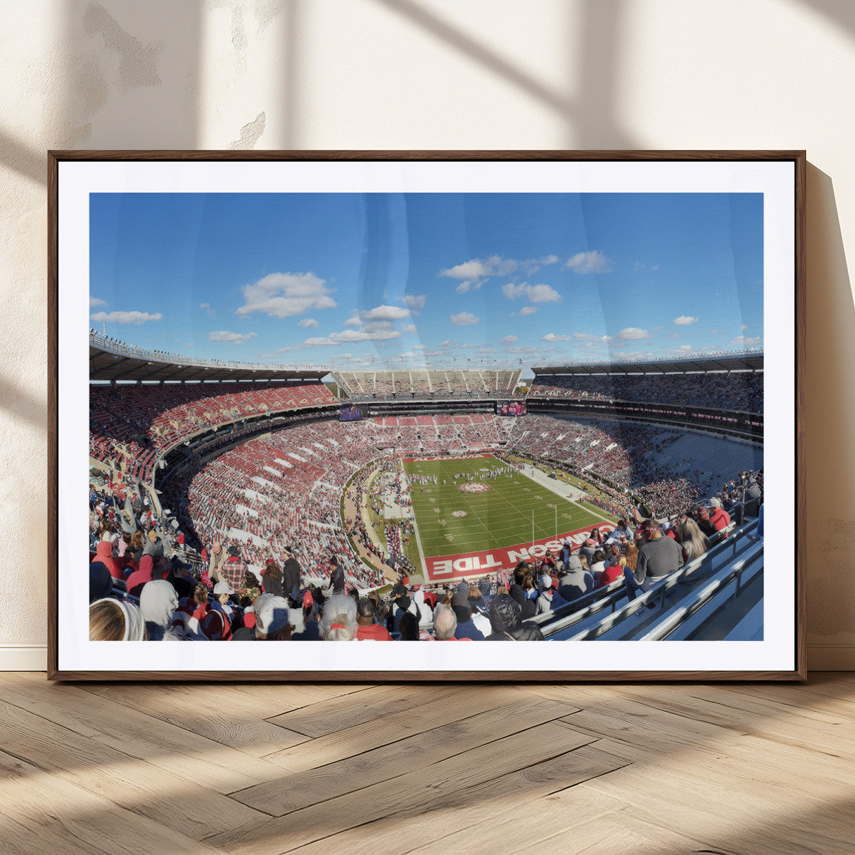 MGC-FP-36x24 - University of Alabama Crimson Tide Print Wall Art - Tuscaloosa Bryant-Denny Stadium Wall Art Canvas