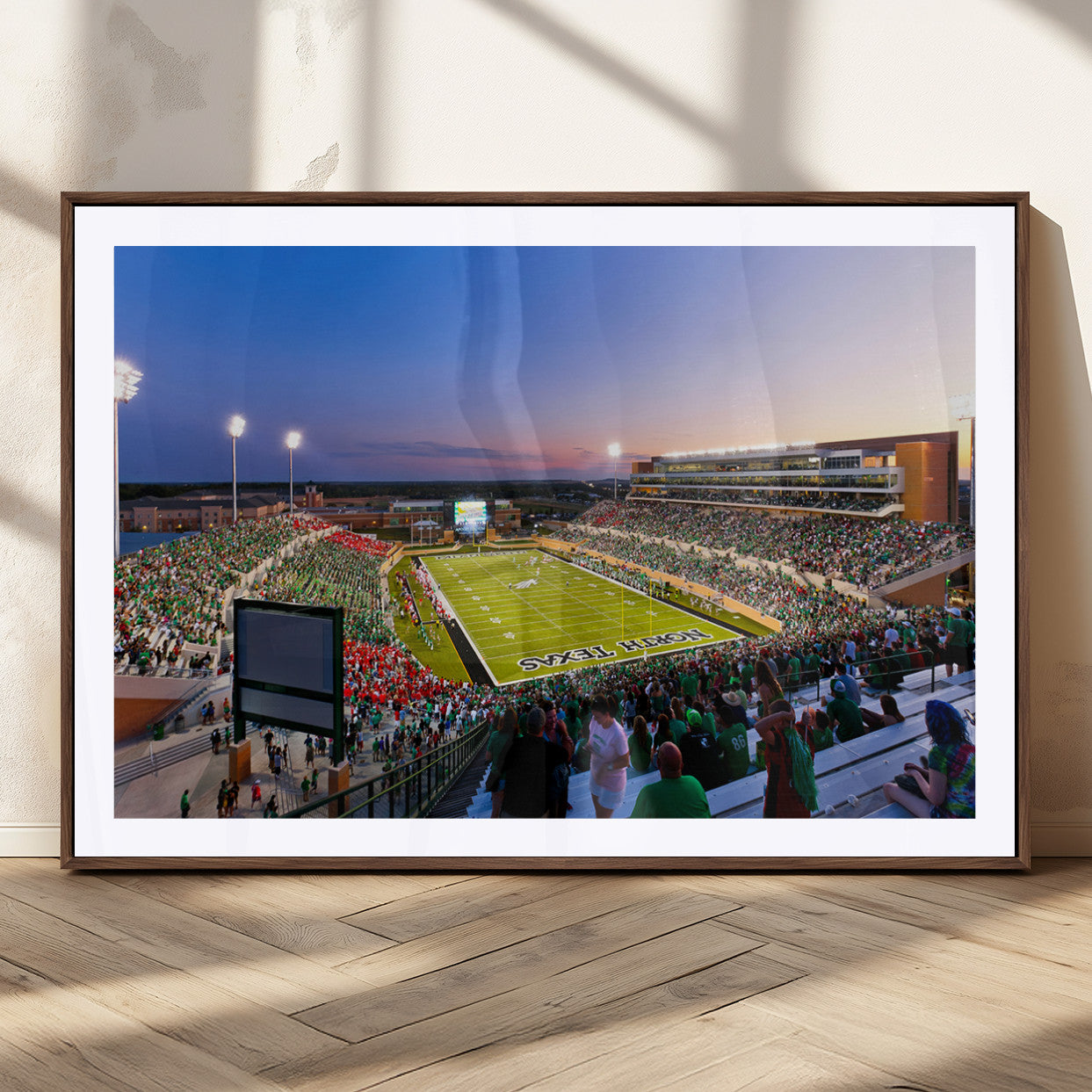 MGC-FP-36x24 - University of North Texas Mean Green Football Team Print - Denton DATCU Stadium Canvas Print Wall