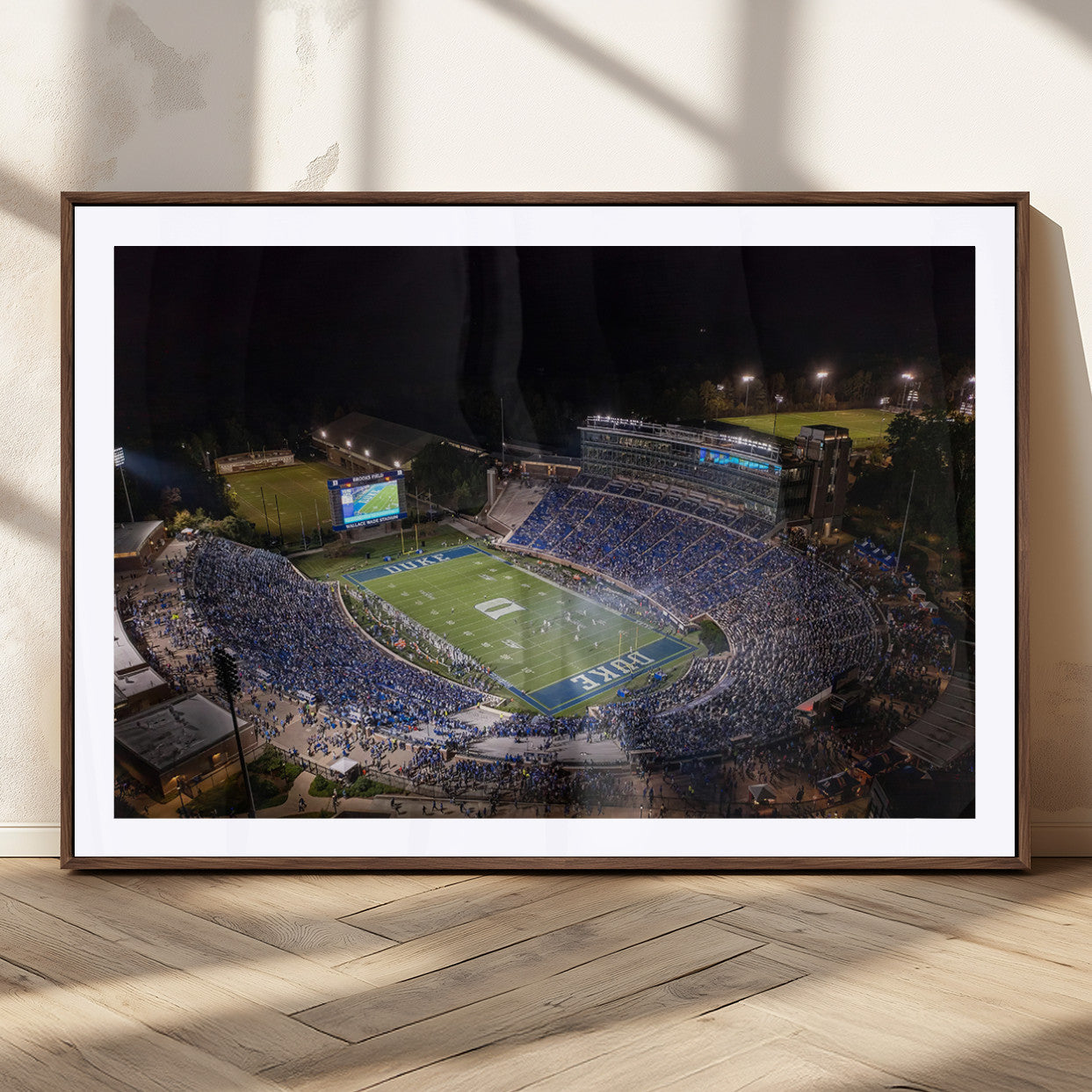 MGC-FP-36x24 - Duke University Blue Devils Football Print Canvas - Durham Wallace Wade Stadium Wall Art Canvas