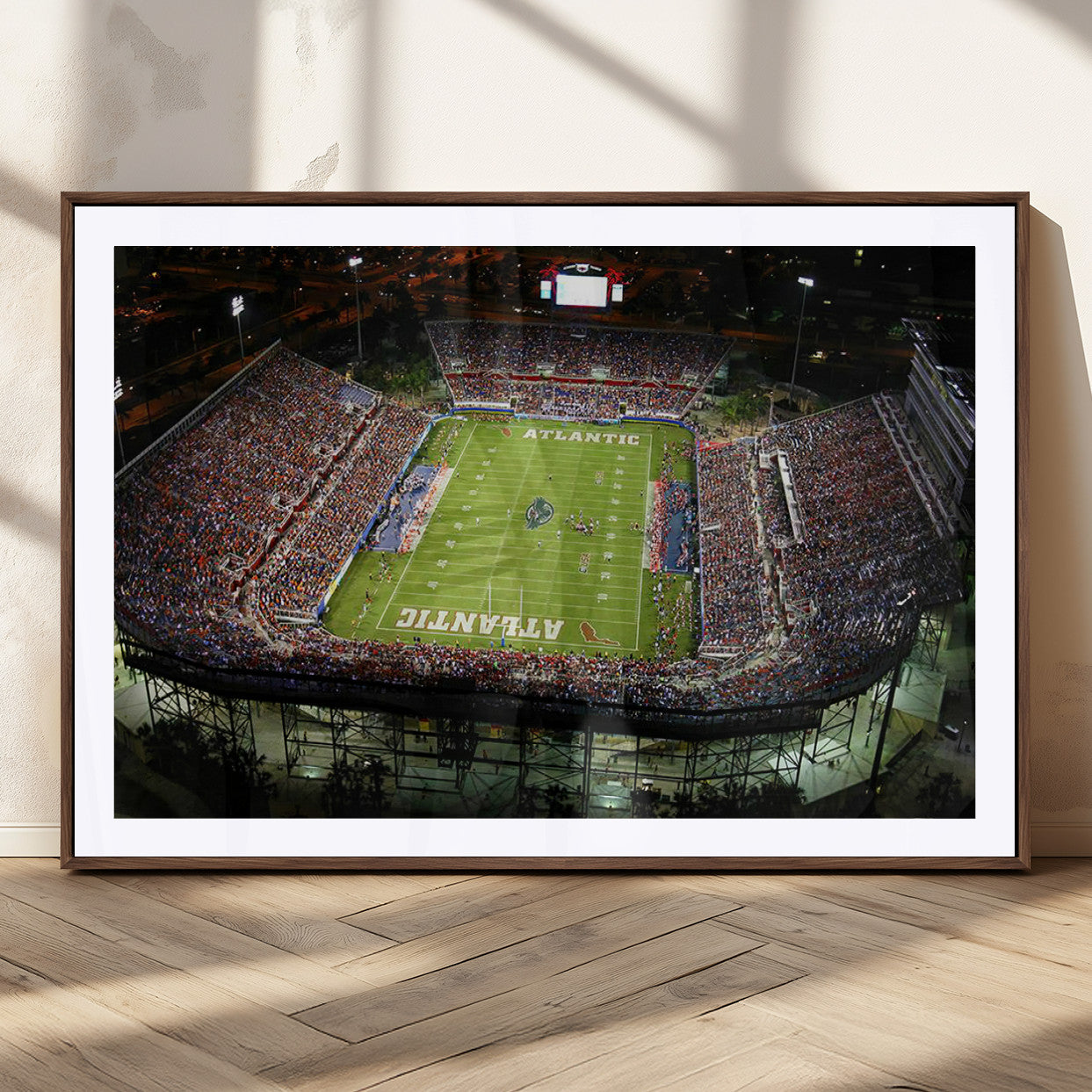 MGC-FP-36x24 - Florida Atlantic University Owls Football Team Print - Boca Raton FAU Stadium Wall Art Canvas Print
