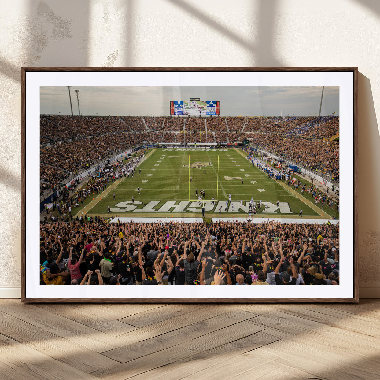 MGC-FP-36x24 - UCF Knights Football Team Print - Orlando FBC Mortgage Stadium Canvas Print
