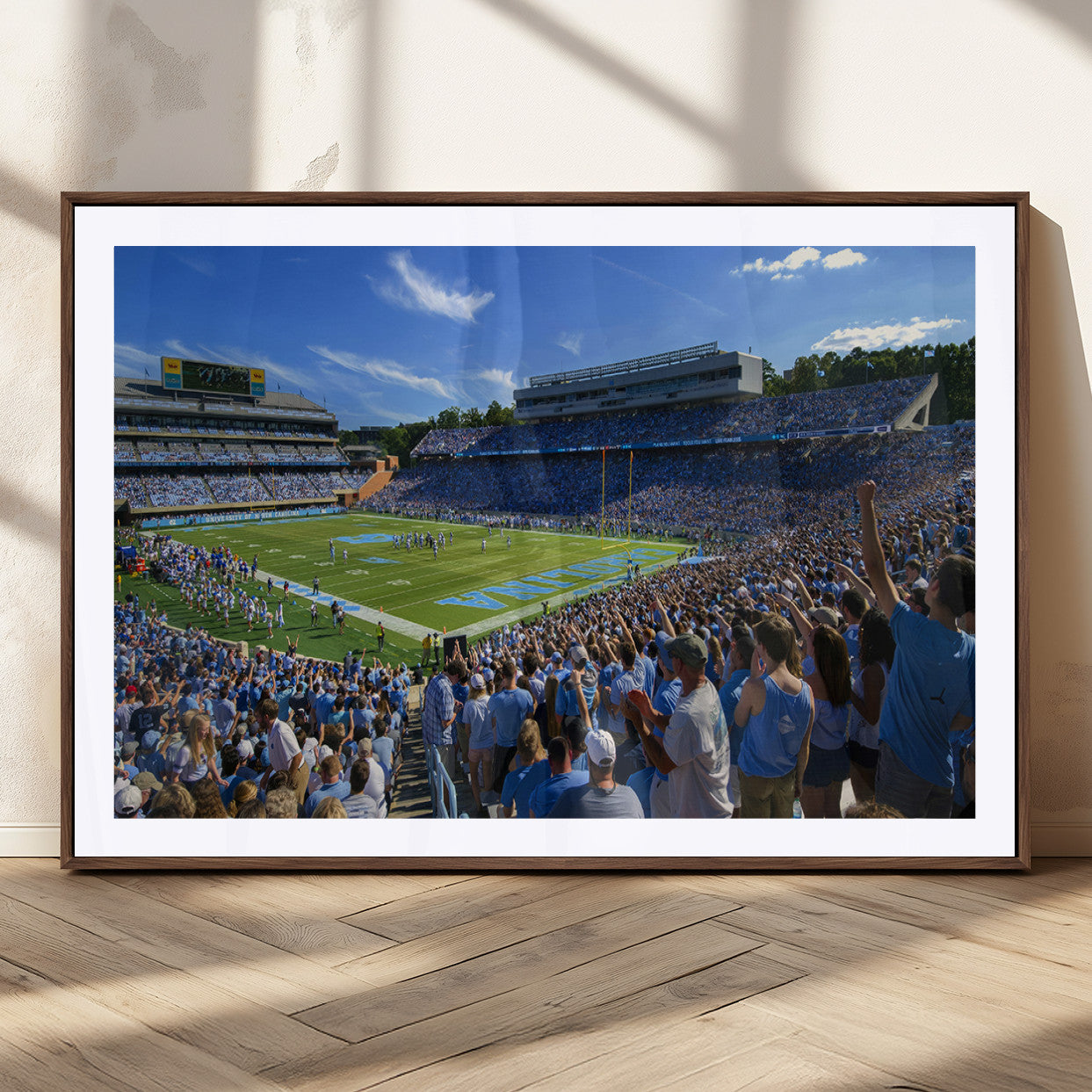 MGC-FP-36x24 - University of North Carolina Tar Heels Team Canvas Print - Chapel Hill Kenan Memorial Stadium Wall