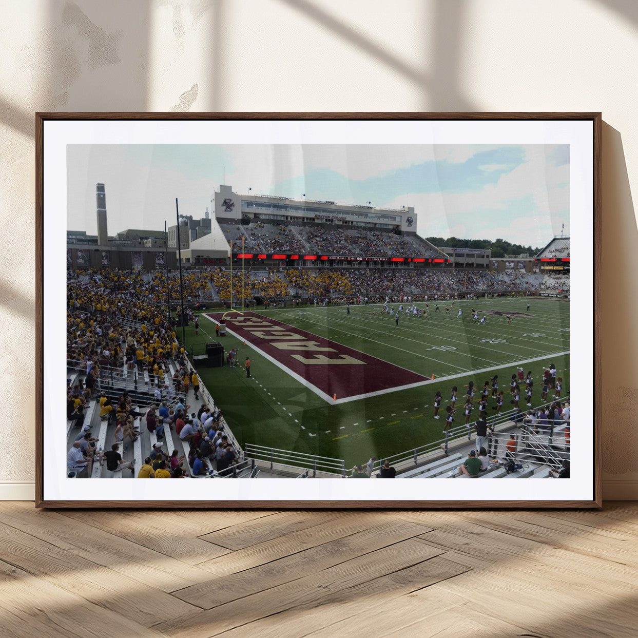 MGC-FP-36x24 - Boston College Eagles Football Team Print - Boston Alumni Stadium Wall Art Canvas Print