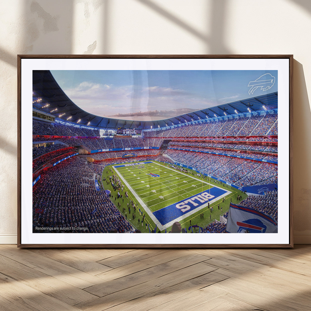 MGC-FP-36x24 - Buffalo Bills Football Team Print Canvas - Buffalo Highmark Stadium Wall Art Canvas Print