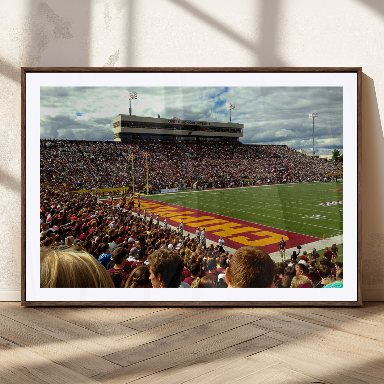 MGC-FP-36x24 - Central Michigan University Chippewas Football Team Print - Mount Pleasant Kelly/Shorts Stadium Wall