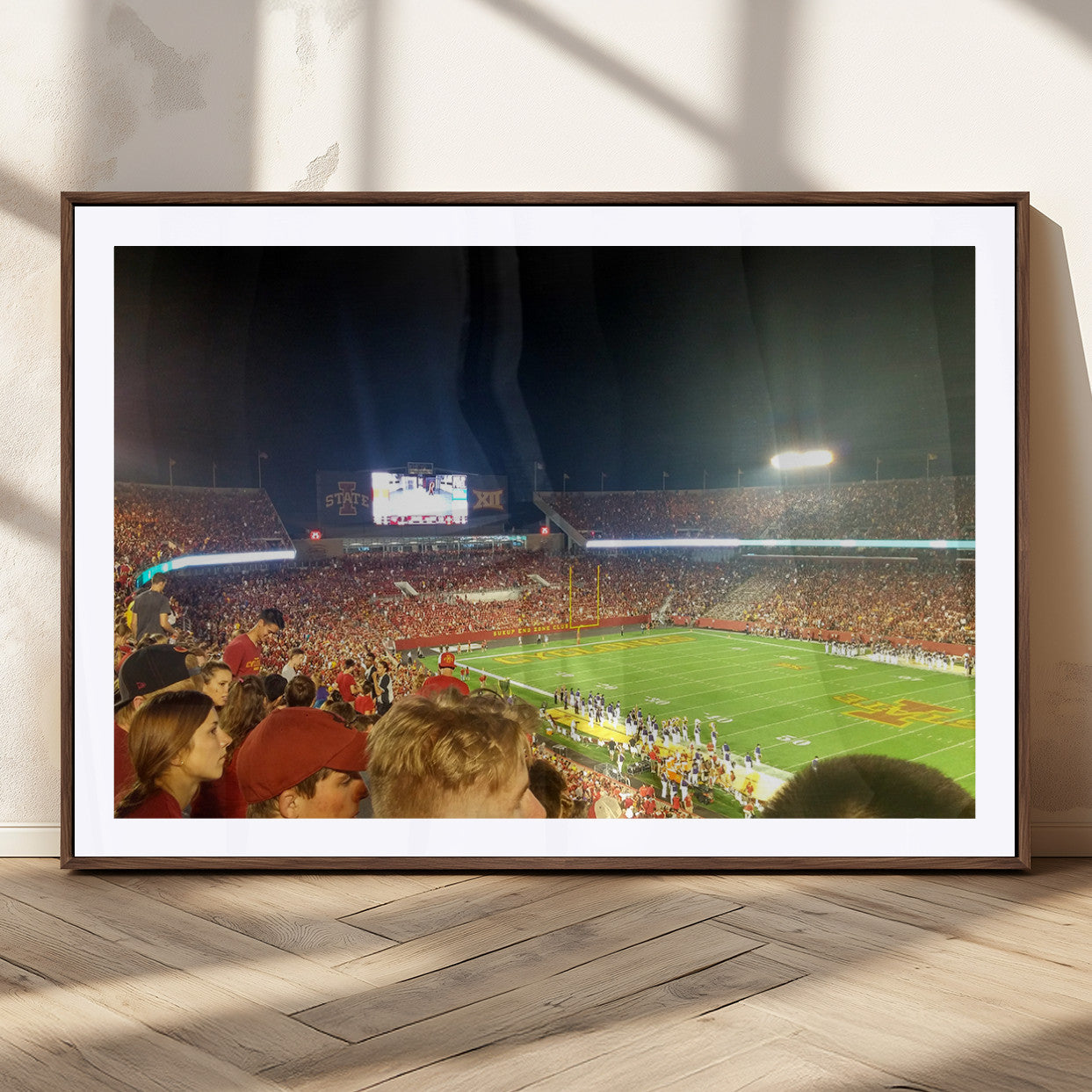 MGC-FP-36x24 - Iowa State University Cyclones Art Print, Football Team Print - Jack Trice Stadium Ames Wall Art
