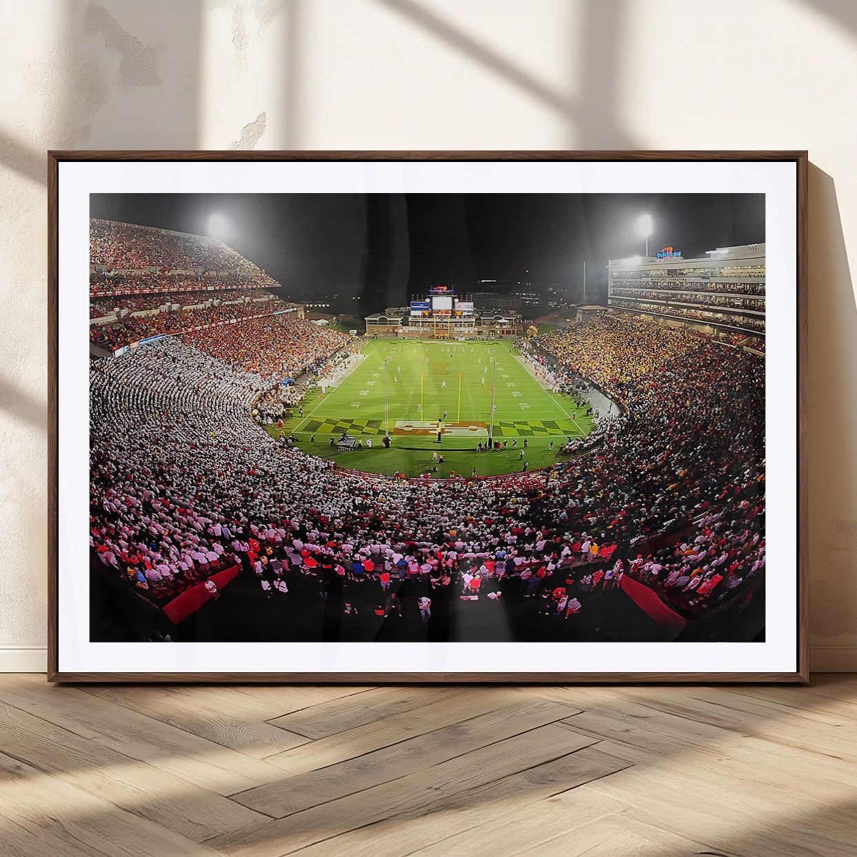 MGC-FP-36x24 - University of Maryland Terrapins Football Team Print - College Park SECU Stadium Wall Art Canvas