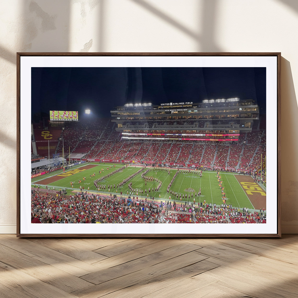 MGC-FP-36x24 - The University of Southern California USC Trojans Football Team Print - Los Angeles Memorial