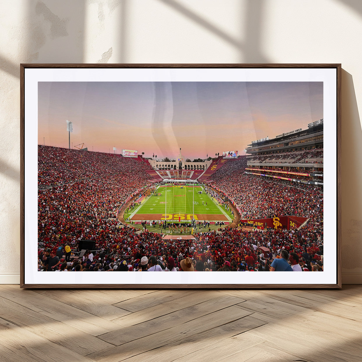 MGC-FP-36x24 - The University of Southern California USC Trojans Football Team Print - Los Angeles Memorial