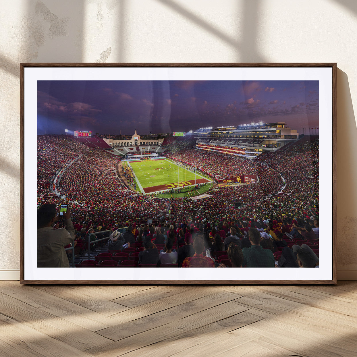 MGC-FP-36x24 - The University of Southern California USC Trojans Football Team Print - Los Angeles Memorial