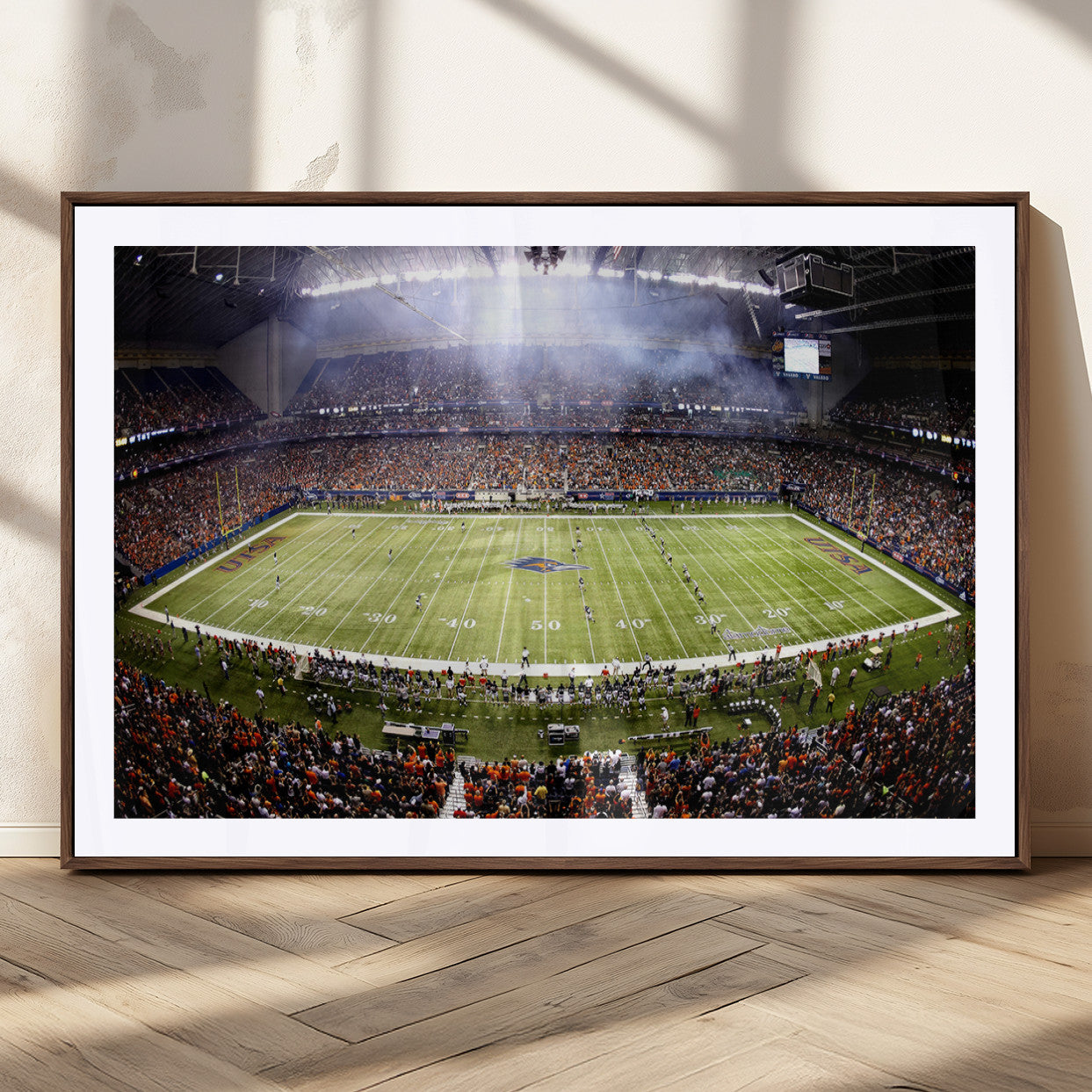 MGC-FP-36x24 - The University of Texas at San Antonio Roadrunners Football Team Print - San Antonio Alamodome Wall