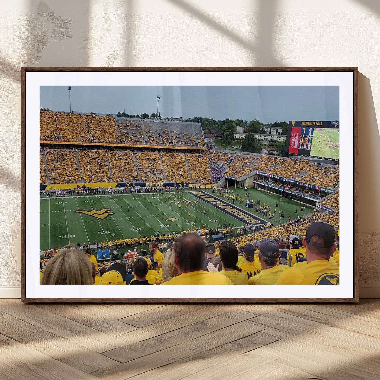 MGC-FP-36x24 - Puskar Stadium Canvas Print Wall Art - Morgantown Print - West Virginia University Mountaineers