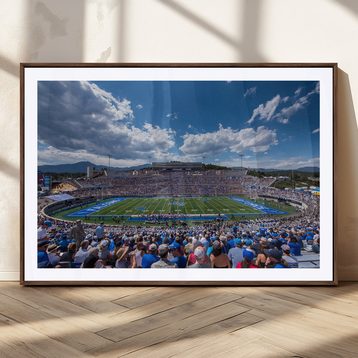 MGC-FP-36x24 - Air Force Falcons Football Team Print - Colorado Springs Falcon Stadium Wall Art Canvas Print