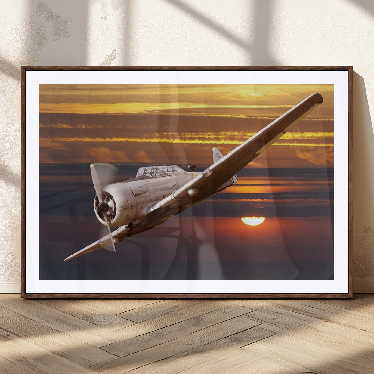 MGC-FP-36x24 - Old War Plane Wall Art Canvas Print