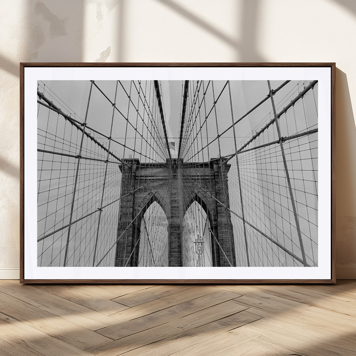 MGC-FP-36x24 - Large Brooklyn Bridge Wall Art Canvas Print