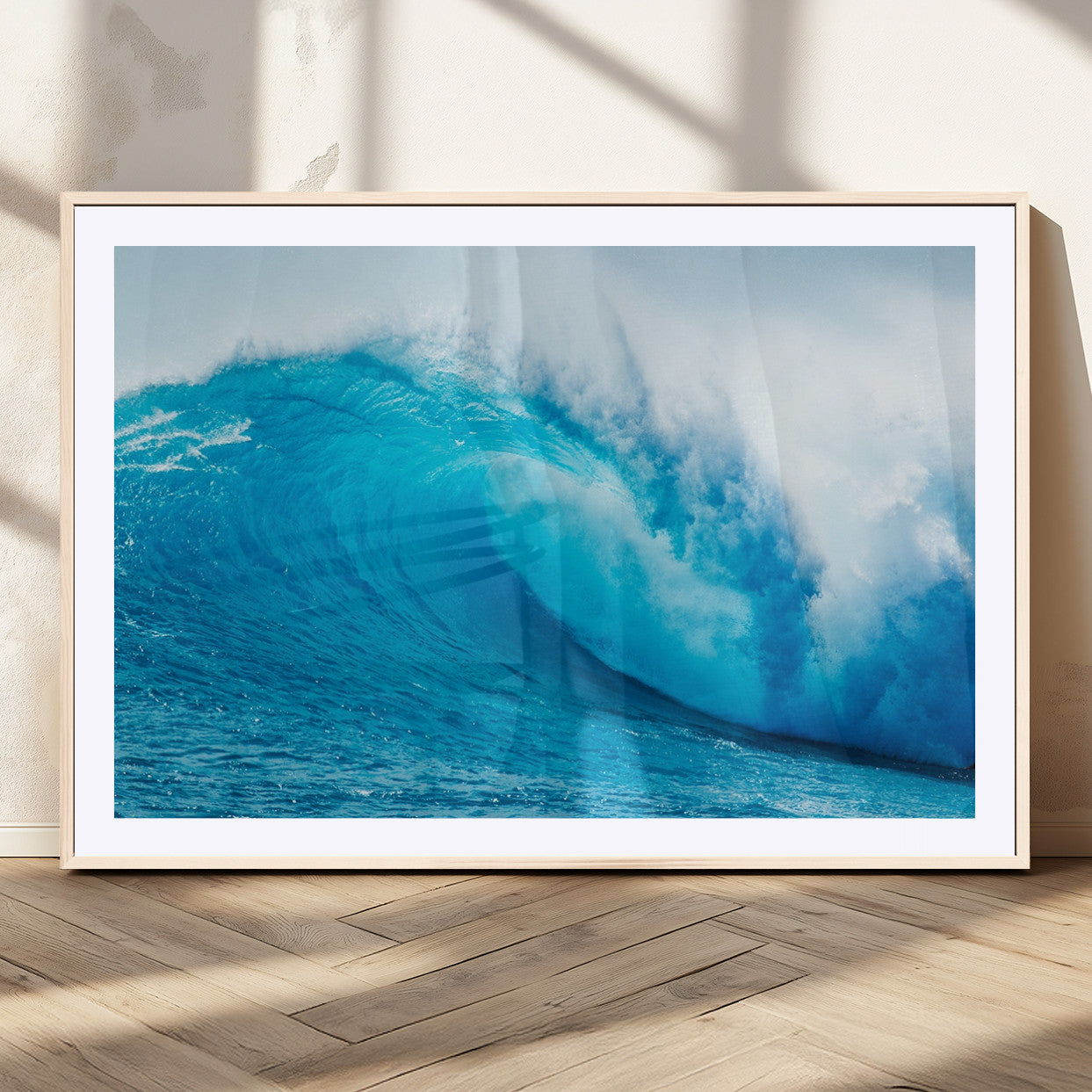 MGC-FP-36x24 - Big Ocean Surfing Wave Wall Art Canvas Print